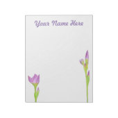 Paarse roze Iris Notitieblok (Gedraaid)