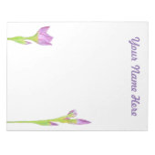 Paarse roze Iris Notitieblok (Voorkant)