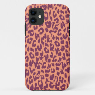 Paarse roze luipaard iPhone 11 Hoesje