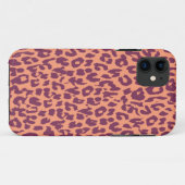 Paarse roze luipaard Case-Mate iPhone Case (Achterkant (horizontaal))