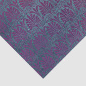 Paarse roze metalen kunstdeco voor ontkoppeling tissuepapier (Detail)