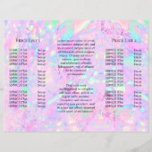 paarse roze minerale brochure (Achterkant)