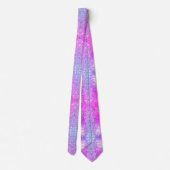 Paarse Roze Neon Glitter Sparkly Stropdas (Achterkant)