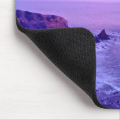 Paarse roze Ocean Sunset Foto Inspirerend Quote Muismat (Hoek)
