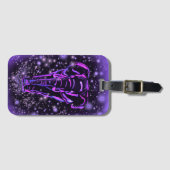 Paarse Roze Olifant Bagagelabel (Voorkant (horizontaal))