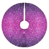 Paarse roze ombre faux glitter kerstboom rok (Voorkant)