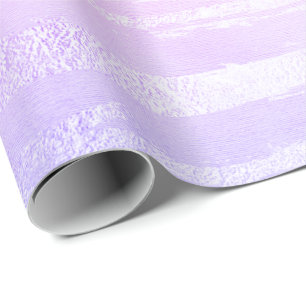 Paarse roze ombre pastel Lines Strokes Waterverf Cadeaupapier