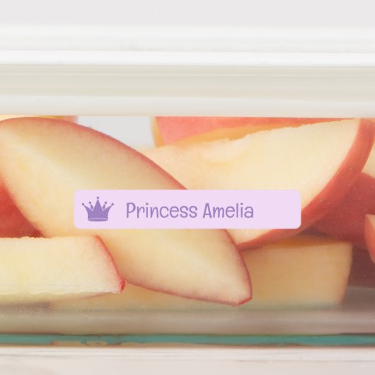 Paarse Roze Perzik Geel Prinses Kroonnaam Labels (Aangebracht)