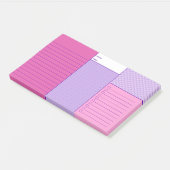 Paarse Roze Praktisch Organiseren Om Combo Te Doen Post-it® Notes (Schuin)