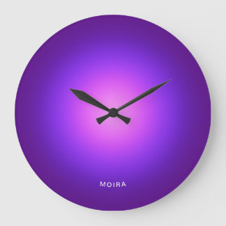 Paarse roze radiale gradiënt grote klok