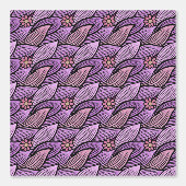 Paarse Roze Retro Lieve Madeliefjes Bloemmotief Me Behang (Voorkant)