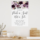 Paarse roze roze rok een zitplaats die geen zijban poster (Keuken)