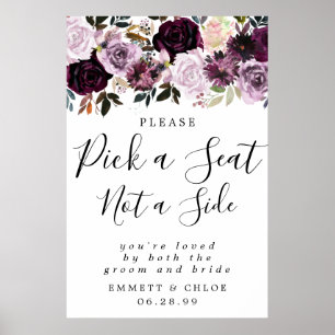 Paarse roze roze rok een zitplaats die geen zijban poster