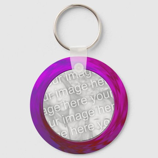 paarse roze sleutelhanger (Voorkant)