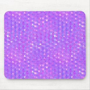 Paarse Roze Trendy Driehoeken Geometrisch Patroon Muismat