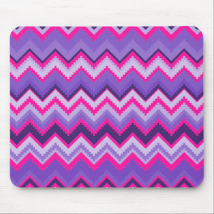 Paarse roze tribale Chevron Paars Girly Gifts Muismat