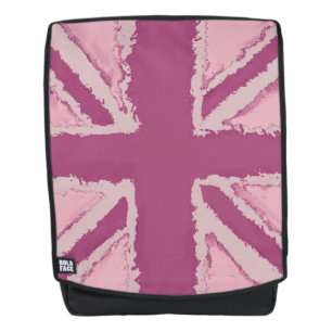 Paarse Roze Union Jack Vrouwen Accessoire Rugtassen