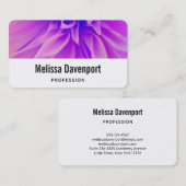  Paarse roze ventiel Visitekaartje (Voorkant / Achterkant)