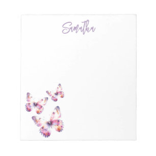 Paarse & Roze Vlinders Custom Notitieblokken