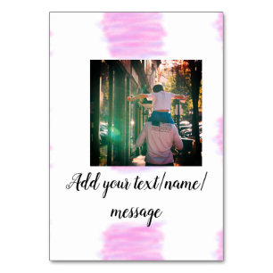 Paarse roze waterverf vader zoon vader afbeelding  kaart