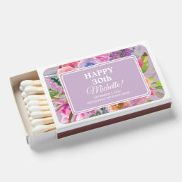 Paarse roze wilde bloemen 30e verjaardag