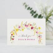 Paarse Roze Wilde Orchidee Bloemen Krans Bruiloft (Staand voorkant)