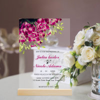 Paarse Roze Wilde Orchidee Bloemen Krans Bruiloft