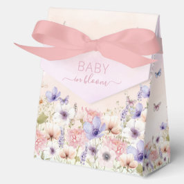 Paarse Roze Wildflower Vlinders Baby in Bloom Bedankdoosjes