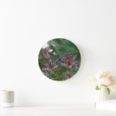 Paarse roze, witte, gestreept orchidee als bloem ronde klok (Huis)