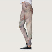 Paarse roze zachte Waterverf Cosmic Galaxy Sparkle Leggings (Links)