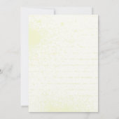 paarse rozen aangepaste bruiloft uitnodiging (Achterkant)