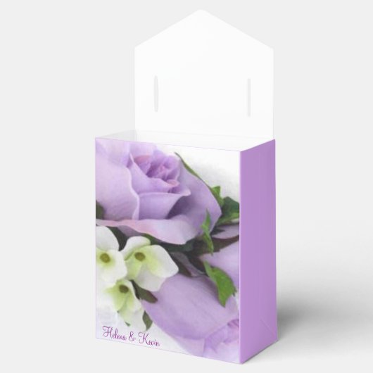 Paarse Rozen Bedankdoosjes (Geopend)
