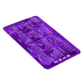 Paarse Rozen bloemblaadjes 2018 Kalender Magneet (Rechterzijde)