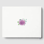 Paarse Rozen bruiloft Gastenboek (Achterkant)