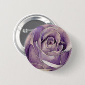 Paarse Rozen Button (Voorkant /achterkant)