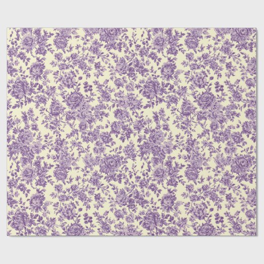 Paarse Rozen  Cadeaupapier (Vlak)