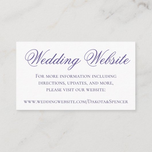 Paarse Rozen | Elegante Waterverf Bloemen Website Informatiekaartje (Achterkant)