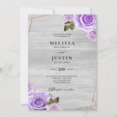 Paarse Rozen en uitnodiging tot weduwschap met Gli (Voorkant)