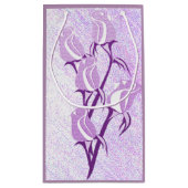 Paarse Rozen geschenkzak Klein Cadeauzakje (Achterkant)