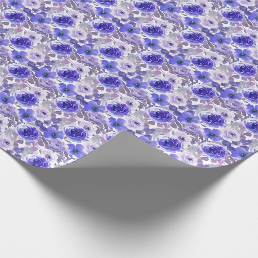 Paarse Rozen inpakpapier (Hoek)