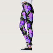 Paarse Rozen Leggings (Links)
