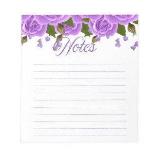 Paarse Rozen Notitieblok