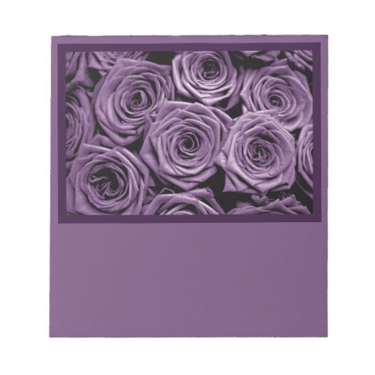 Paarse Rozen Notitieblok (Voorkant)