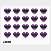  paarse rozen 'Save the Date' Sticker (Vel)