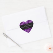  paarse rozen 'Save the Date' Sticker (Envelop)
