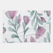 Paarse rozen theedoek (Horizontaal)