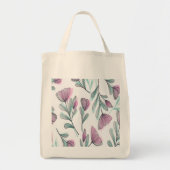 Paarse rozen tote bag (Voorkant)
