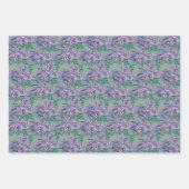 Paarse Rozen Waterverf handgeschilderd Inpakpapier Vel (Voorkant 2)