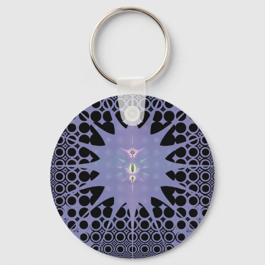 Paarse Ruimte Sleutelhanger (Voorkant)