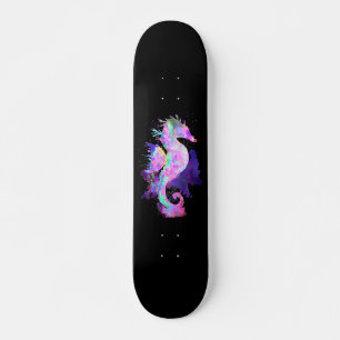 Paarse Ruimte Zeepaardje Skateboard